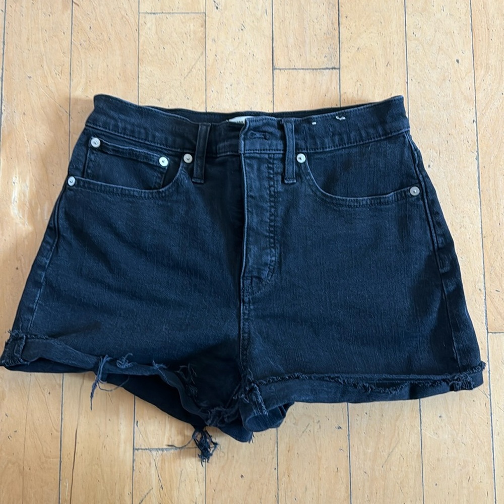 Madewell high rise denim shorts